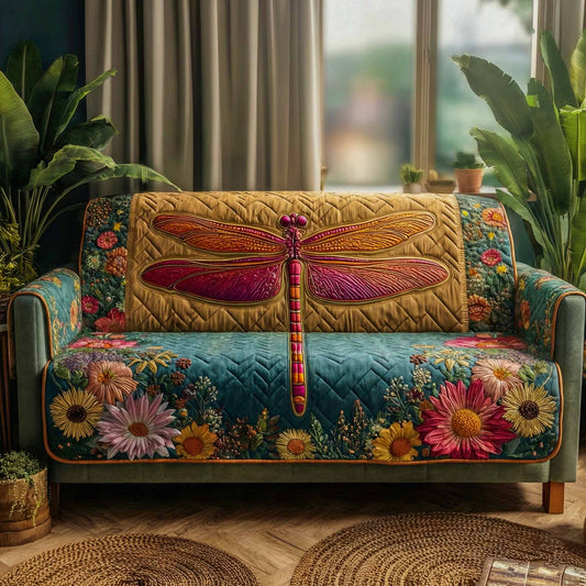 Garden Flutter Quilted Sofa Cover NCU0XD2349
