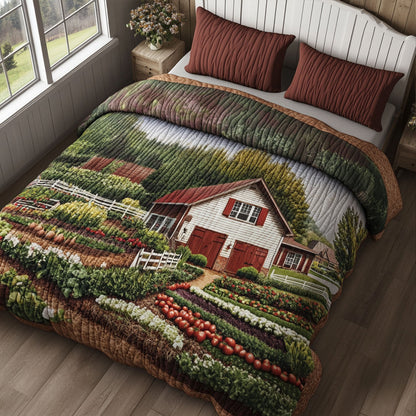 Garden Gateway 3-Piece Quilted Bedding Set NCU0PT5578