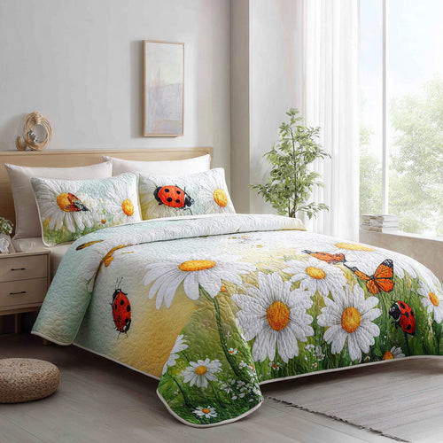 Garden Giggle 3-Piece Quilted Bedding Set NCU0VL3312