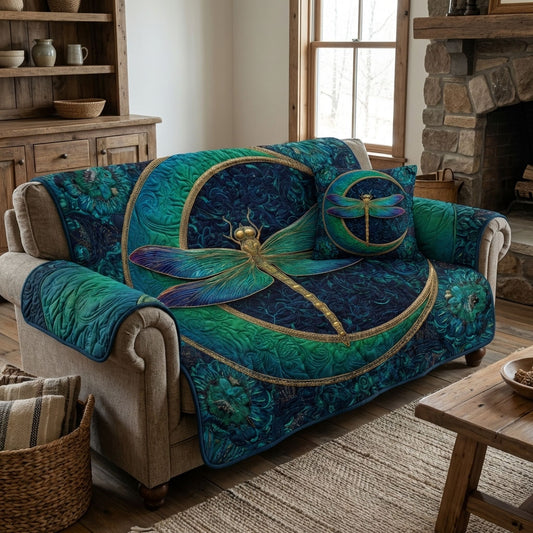 Garden Gleam Quilted Sofa Cover NCU0DK12248