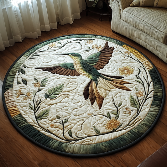 Garden Gliders Quilted Round Mat NCU0DV5588