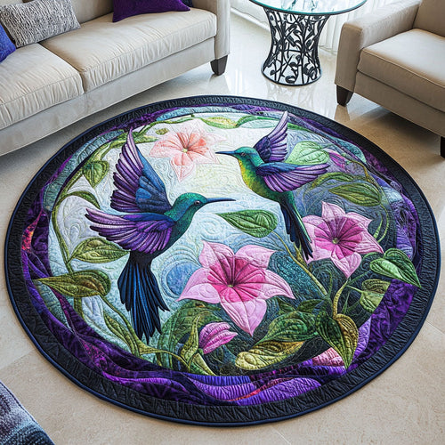 Garden Grace Quilted Round Mat NCU0PT1192