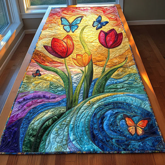 Garden Grace Quilted Table Runner NCU0DK5724