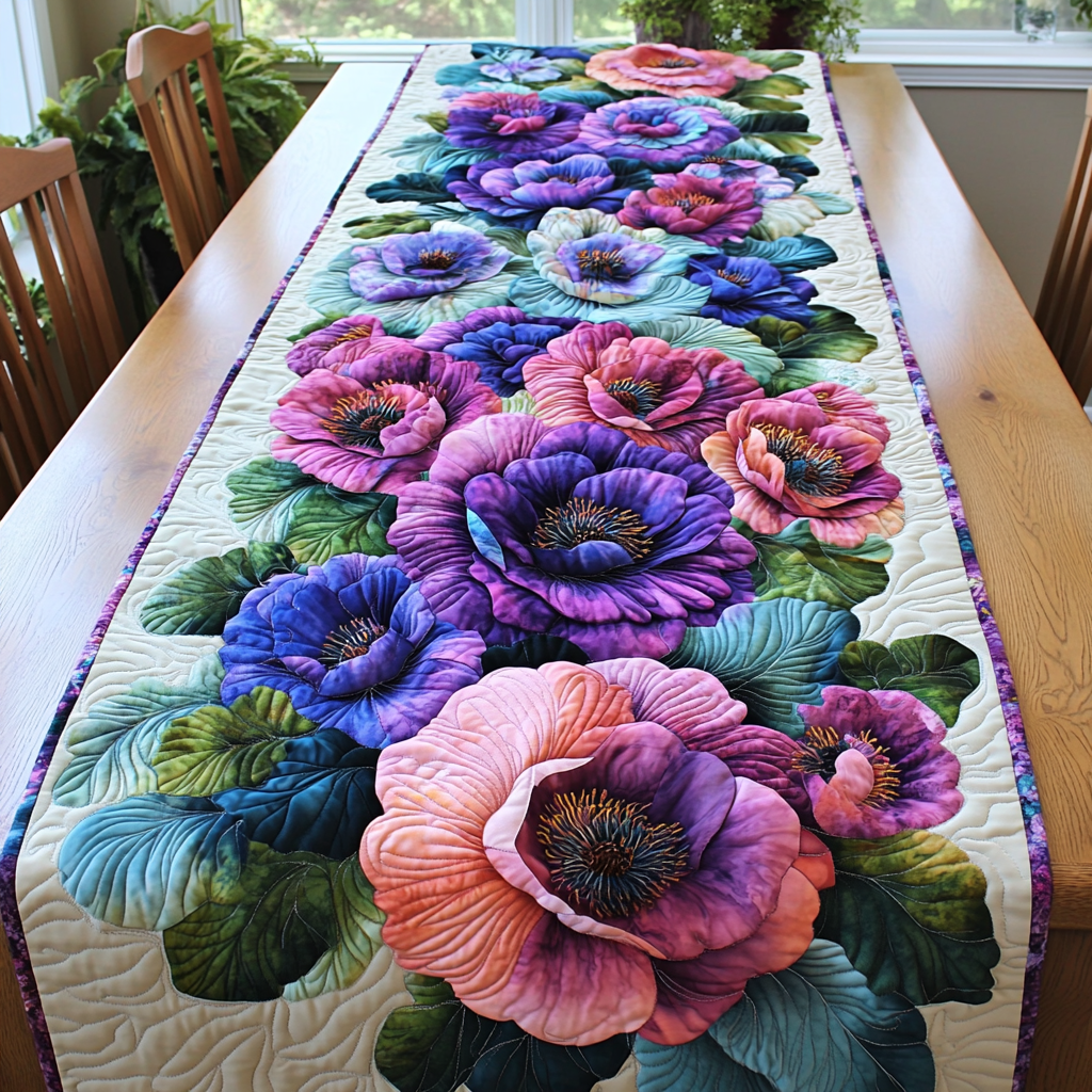 Garden Harmony Quilted Table Runner NCU0DK6118