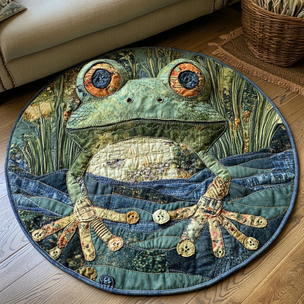 Garden Hopper Quilted Round Mat NCU0VH5970