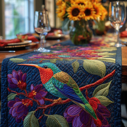 Garden Hummingbird Quilted Table Runner NCU0DV9503