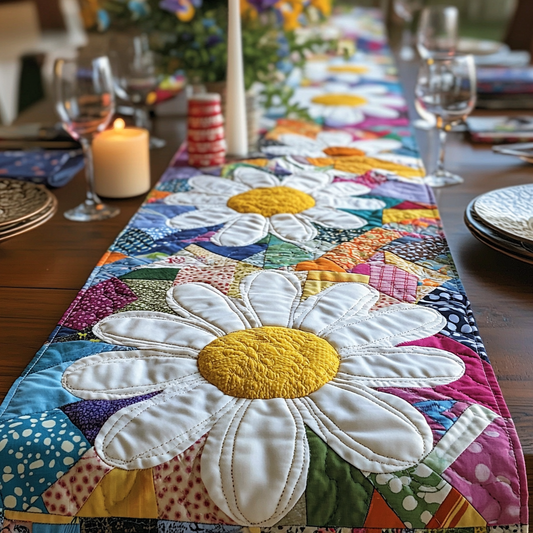 Garden Joy Quilted Table Runner NCU0VH4843