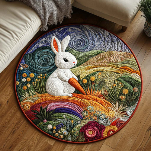 Garden Leap Quilted Round Mat NCU0NT8087