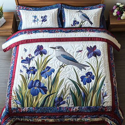 Garden Melody 3-Piece Quilted Bedding Set NCU0PT6247