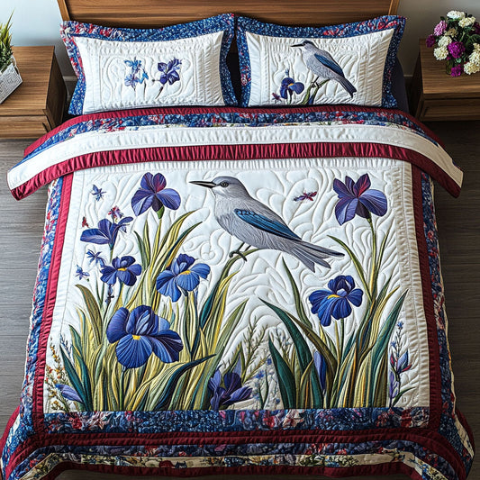 Garden Melody 3-Piece Quilted Bedding Set NCU0PT6247