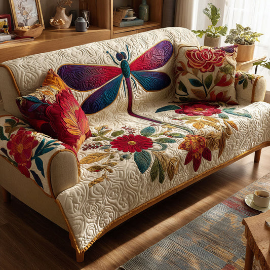 Garden Muse Quilted Sofa Cover NCU0TV781