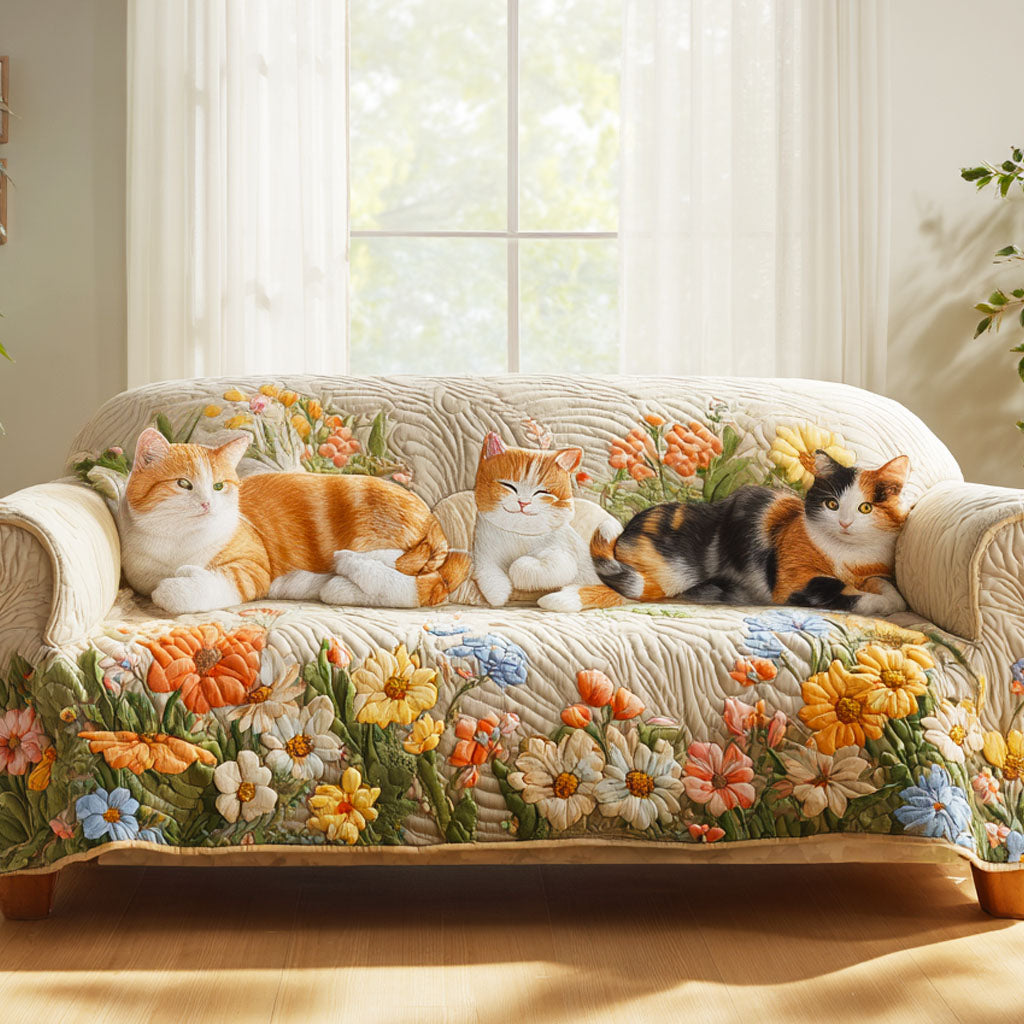 Garden Nap Quilted Sofa Cover NCU0TV803