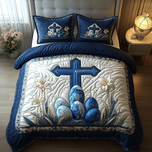 Garden Of Grace 3-Piece Quilted Bedding Set NCU0DV4122
