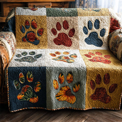 Garden Paw Quilted Sofa Cover NCU0PT10990