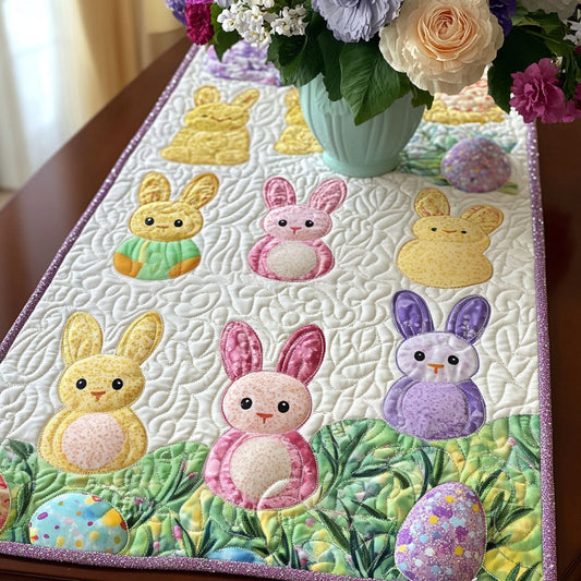 Garden Peeps Fun Quilted Table Runner NCU0NT5066
