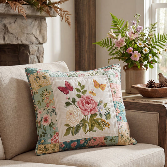 Garden Petal Symphony Quilted Pillow Case NCU0PT11526