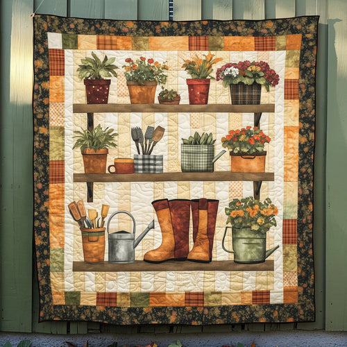 Garden Shelf Quilted Blanket NCU0TH1433