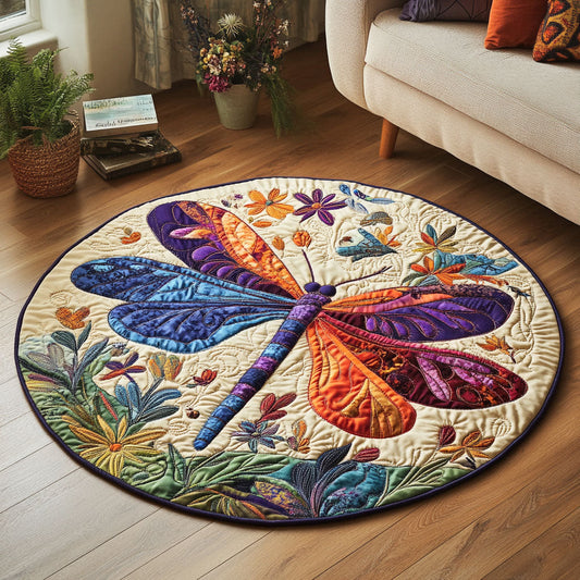 Garden Soar Quilted Round Mat NCU0NT5045