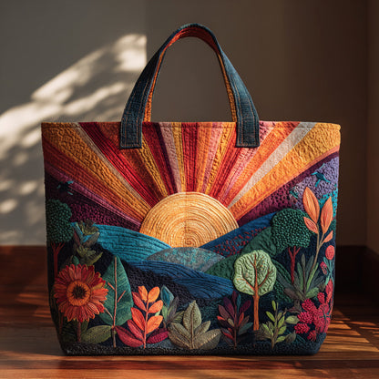 Garden Sun Quilted Tote Bag NCU0HH165