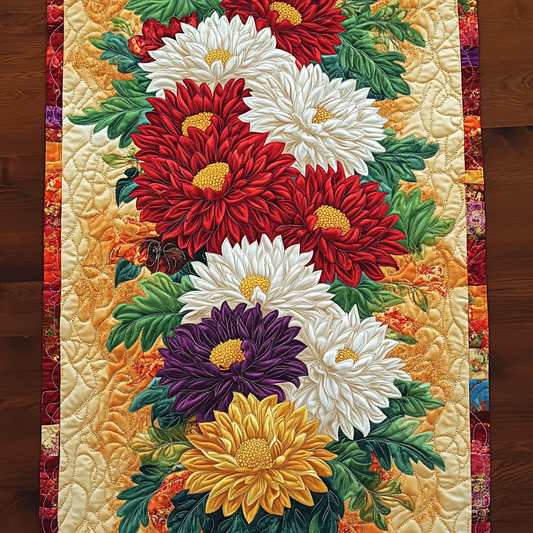 Garden Symphony Quilted Table Runner NCU0DK6309