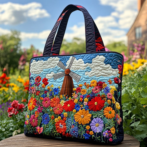 Garden View Quilted Tote Bag NCU0DK9872