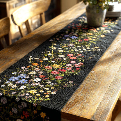 Garden Whisper Quilted Table Runner NCU0TV1528