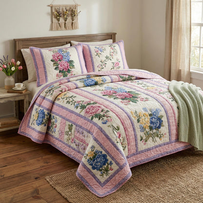 Garden Whispers 3-Piece Quilted Bedding Set NCU0TD2524
