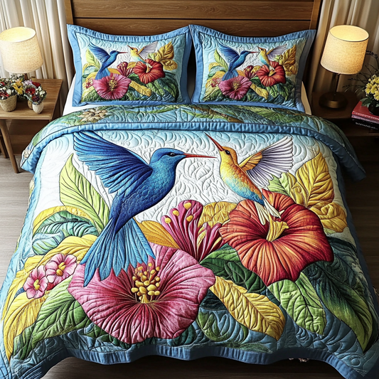 Garden Wings 3-Piece Quilted Bedding Set NCU0VH5891