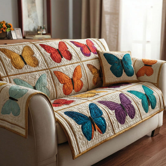 Garden Wings Quilted Sofa Cover NCU0NT12305
