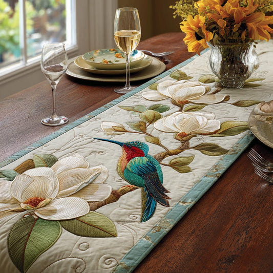 Garden Wings Quilted Table Runner NCU0DV9506