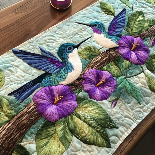 Garden Wings Quilted Table Runner NCU0VH5013