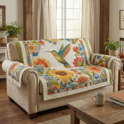 Garden of Gentle Wings Quilted Sofa Cover NCU0PT11471
