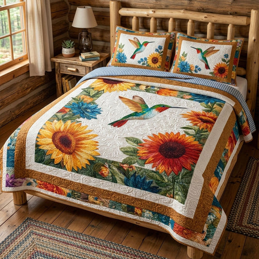 Garden of Graceful Wings 3-Piece Quilted Bedding Set NCU0PT11458