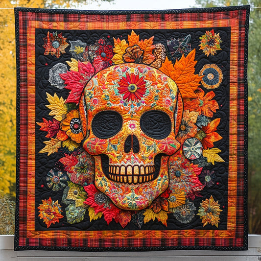 Garden of Skulls Quilted Blanket NCU0PT8445