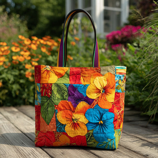 Garden of Thoughts Quilted Tote Bag NCU0PT8301