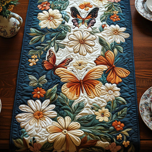 Garden of Wings Quilted Table Runner NCU0PT4101