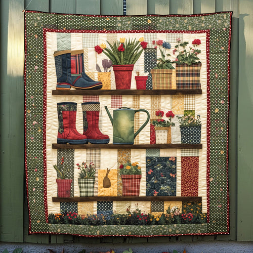 Gardener Retreat Quilted Blanket NCU0TH1432