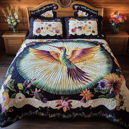 Gardens Glow 3-Piece Quilted Bedding Set NCU0PT3606