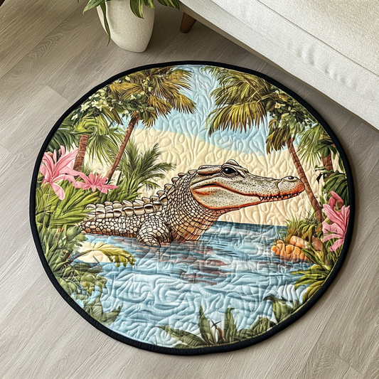 Gator Garden Quilted Round Mat NCU0VH4584