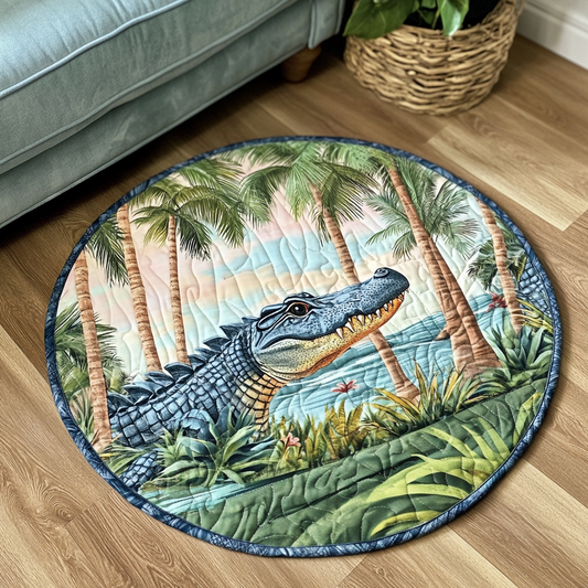 Gator Groove Quilted Round Mat NCU0VH4583