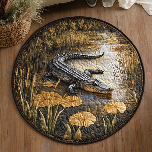 Gator Haven Quilted Round Mat NCU0VH5112