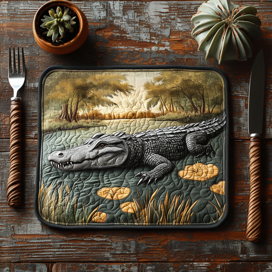Gator Swamp Quilted Place Mat NCU0DV5664