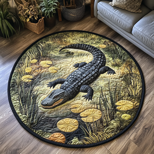 Gator Trails Quilted Round Mat NCU0VH5113
