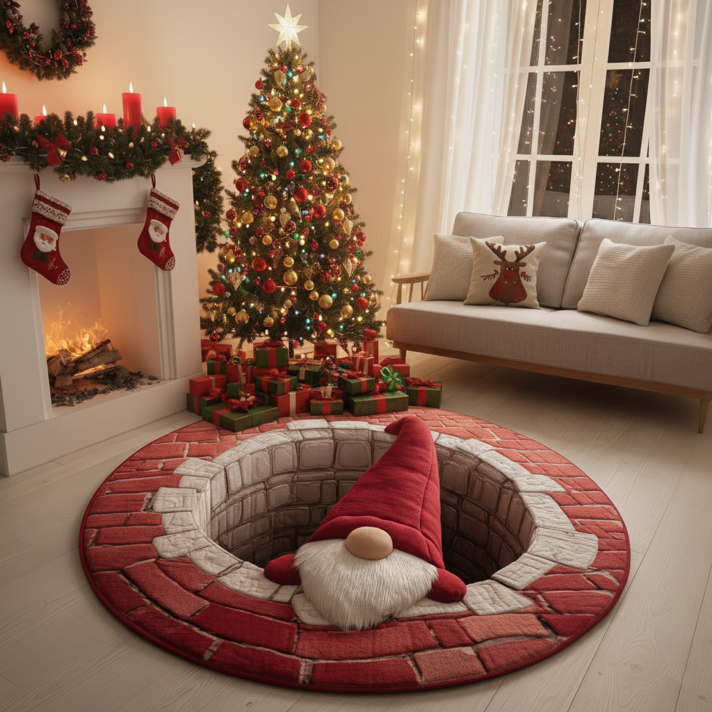 Magic Gnome Quilted Round Mat NCU0HH273