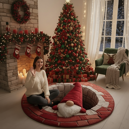 Magic Gnome Quilted Round Mat NCU0HH273