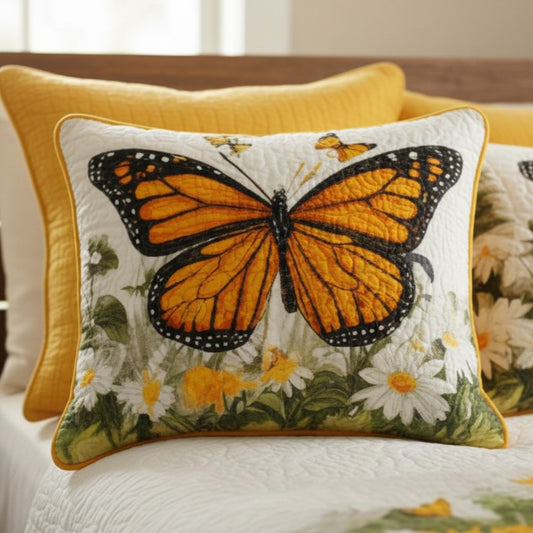 Monarch Meadow Quilted Bedding Pillow Case NCU0VL3101