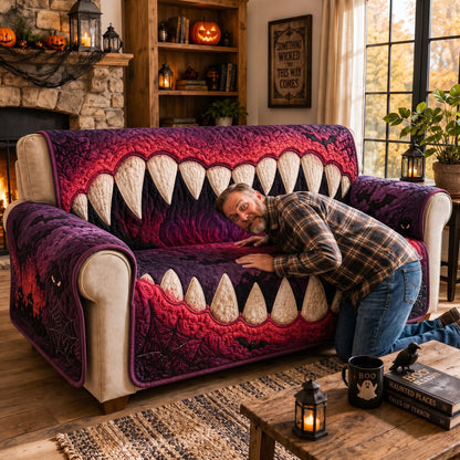 Carnival Nightmare Quilted Sofa Cover NCU0DV9784