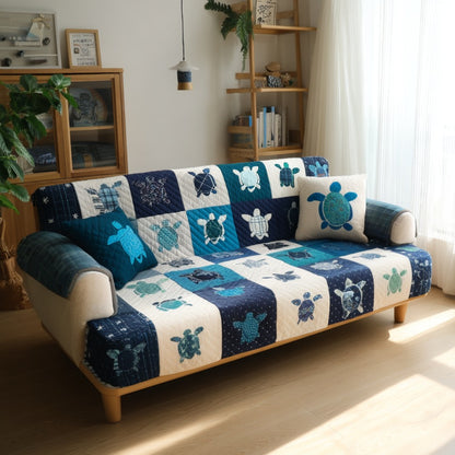 Gentle Turtle Quilted Sofa Cover NCU0DV9244