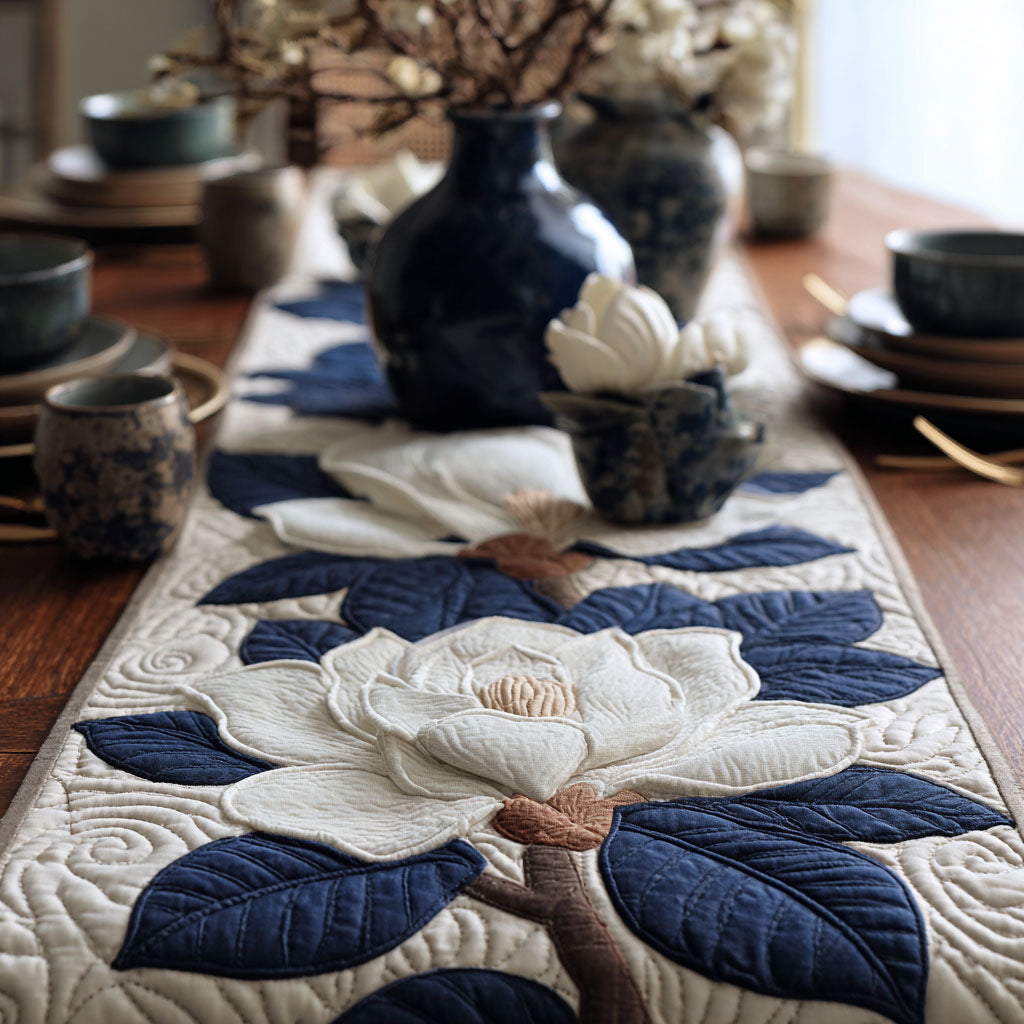 Gentle Blossom Quilted Table Runner NCU0DK11971