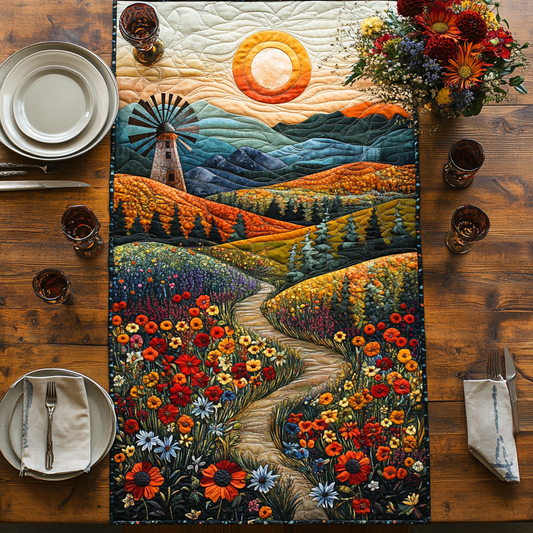 Gentle Breezes Quilted Table Runner NCU0DV4471